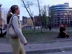 Cute Russian Teen invites a stranger to fuck her