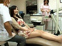 Hottie Gets Fucked By A Dentist And His Sexy Assistant