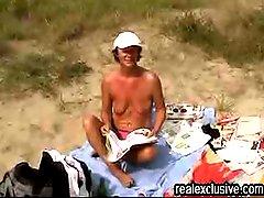 Beach sex with Mature Belgium cougar