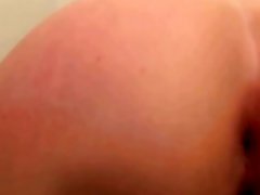 Pretty Czech girl anal stuffed in toilet