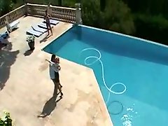 SExgirlfriendy Blondeee fuck hard by the pool