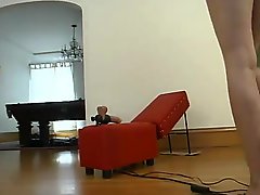 Sabrina has A great peak While Jumping onto A xxx Machine