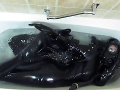 Rubber Girl In The Bath. 