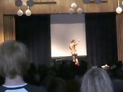 Norwegian girl strips in school ( russ 2005 )