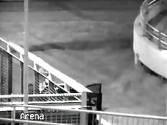 Security camera catches whore fuck