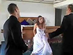 Bride fucks threesome by jackass