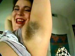 Fat girl has hairy armpits