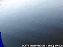 Sex on the beach with thick facial