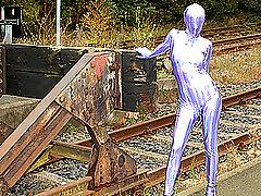 Trinity in spandex outdoor