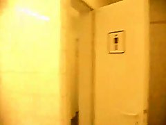 Awesome blonde having sex in the bathroom