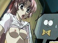 Nurse anime hot fucked by shemale hentai on the bed