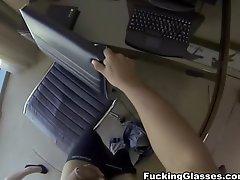 Lunch break secretary fuck