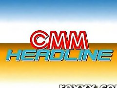 News reporter gets bukakke during her work (maria ozawa - bu